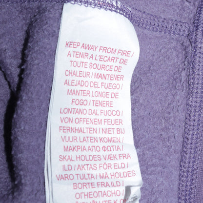 Nike Girls Purple Pullover Fleece Hoodie L 13-14 Years Logo Hooded Sweatshirt