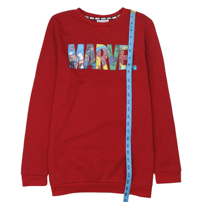 Marvel Boys Red Graphic Pullover Sweatshirt 14-15 Years Superhero Print