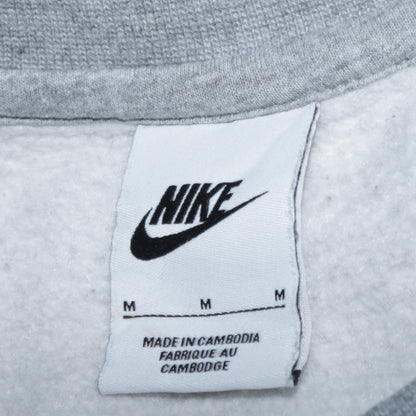 Nike Men Grey Crew Neck Pullover Sweatshirt M Regular Fit