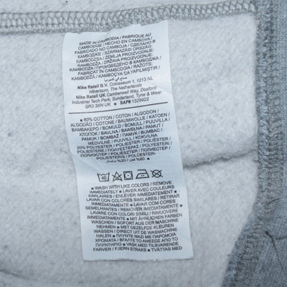 Nike Men Grey Crew Neck Pullover Sweatshirt M Regular Fit