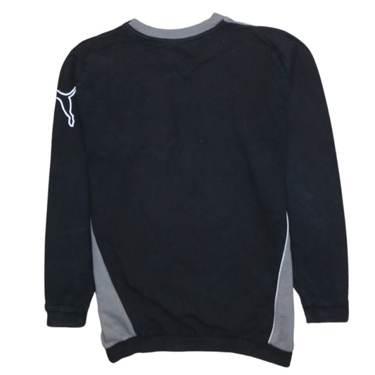 Puma Boys Black Crew Neck Pullover Sweatshirt Size 12 Regular Fit