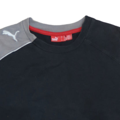Puma Boys Black Crew Neck Pullover Sweatshirt Size 12 Regular Fit