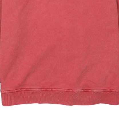 Hilfiger Denim Womens Coral Pink NYC Pullover Sweatshirt M
