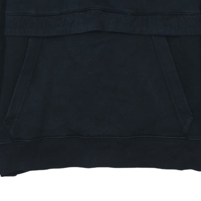 Nike Boys Black XL Pullover Hoodie with Half Zip and Logo Design