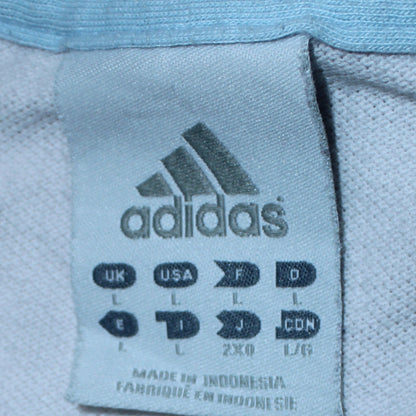 Adidas Men’s White Black Long Sleeve Crew Neck Sports Top L
