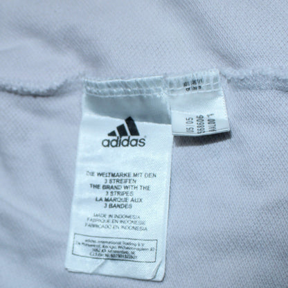 Adidas Men’s White Black Long Sleeve Crew Neck Sports Top L