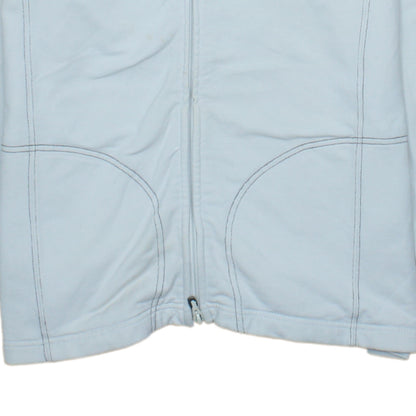 Fila Women's Light Blue Full Zip Hoodie Size L Cotton Blend