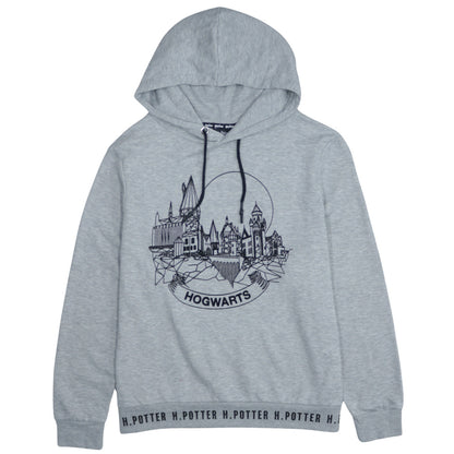 Harry Potter Women's Grey Hogwarts Pullover Hoodie XL