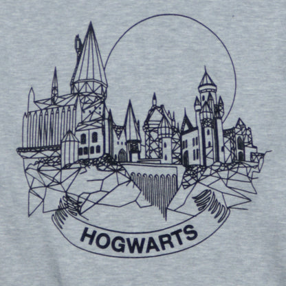 Harry Potter Women's Grey Hogwarts Pullover Hoodie XL