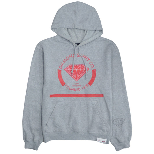Diamond Supply Co Women's Grey Small Pullover Hoodie Sweatshirt