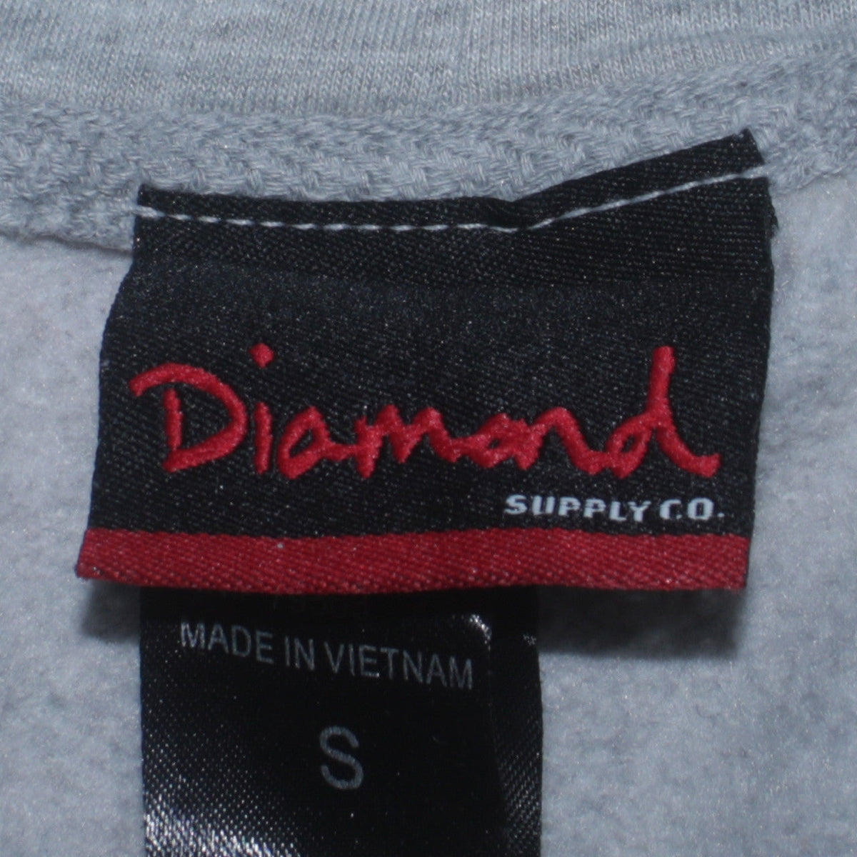 Diamond Supply Co Women's Grey Small Pullover Hoodie Sweatshirt