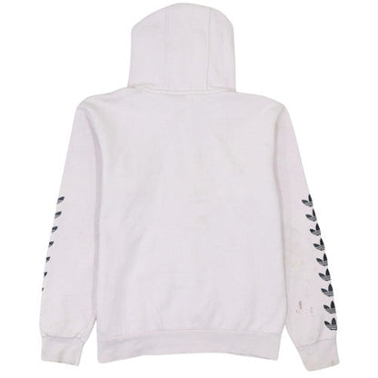 Adidas Womens Pink Hooded Pullover Sweatshirt Size XL Logo Print