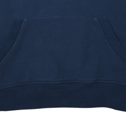 Canterbury Mens Blue Pullover Hoodie Size M Fleece Rugby Sweatshirt