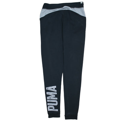 Puma Women Black Jogger Sweatpants Size 10 Cotton Blend