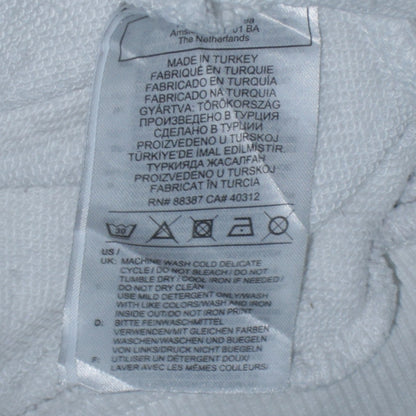 Adidas Womens White Tennis Academy Sweatshirt Size 8 Cotton Crew Neck