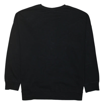 Disney Women Black Sequin Pumpkin Mickey Sweatshirt UK 16-18
