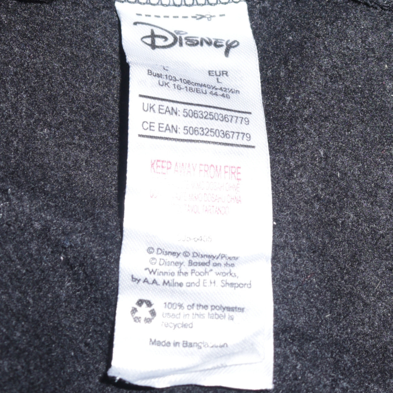 Disney Women Black Sequin Pumpkin Mickey Sweatshirt UK 16-18