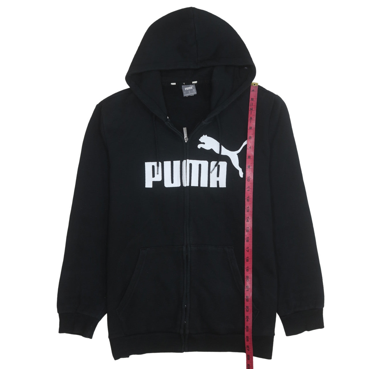Puma Men's Black XL Full Zip Graphic Hoodie