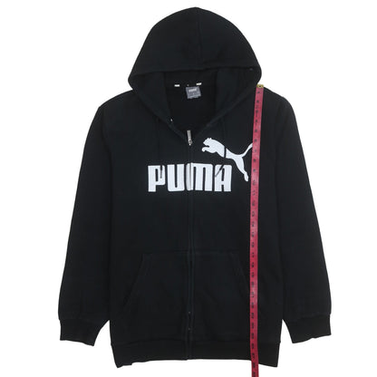 Puma Men's Black XL Full Zip Graphic Hoodie