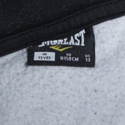 Everlast Boys Grey and Black Full Zip Hoodie 13 Years Cotton Blend
