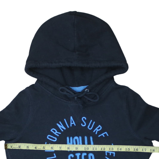 Hollister Women Navy Hoodie Small Pullover California Surf Team