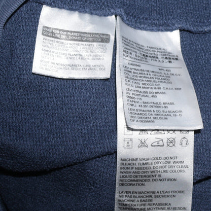Levi's Men's Blue XL Full Zip Hoodie Sweatshirt with Logo