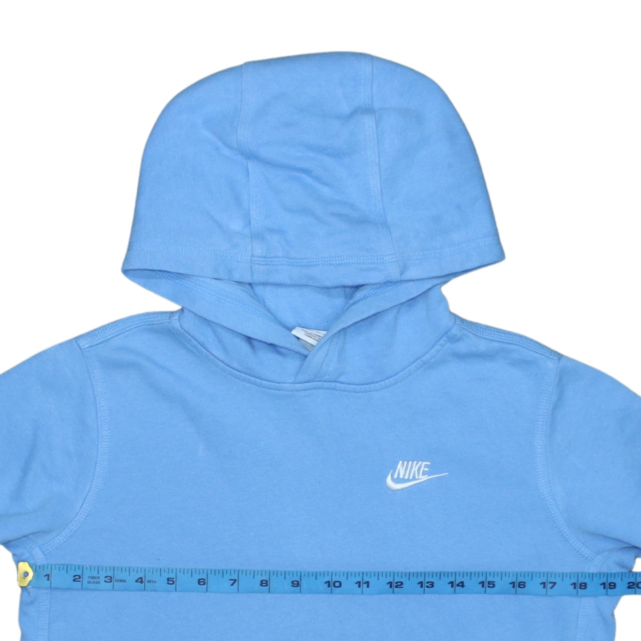 Nike Boys Blue Pullover Hoodie XL 158-170cm Cotton Blend Casual Hooded Sweatshirt