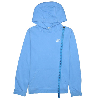 Nike Boys Blue Pullover Hoodie XL 158-170cm Cotton Blend Casual Hooded Sweatshirt
