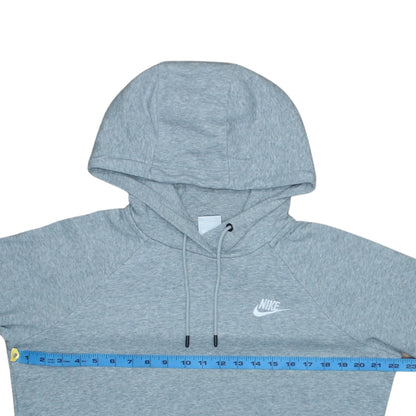 Nike Mens Grey Pullover Hoodie Medium Fleece Sweatshirt