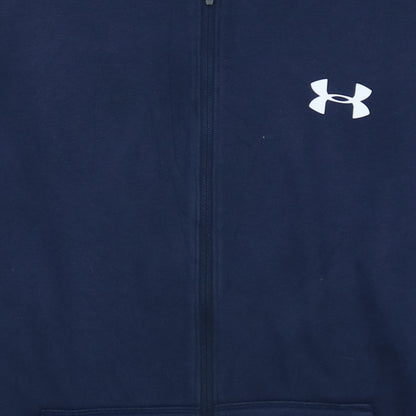 Under Armour Men Blue 2XL Full Zip Sports Hoodie