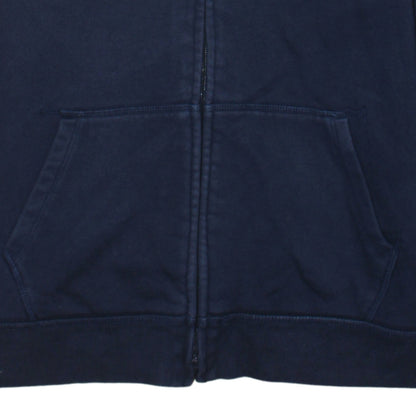 GAP Kids Boys Navy Blue Full Zip Hoodie Size 14-16 Years Cotton Blend