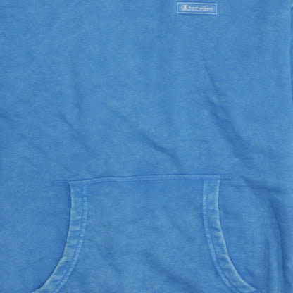 Champion Boys Blue Pullover Hoodie Medium 9-10 Years Cotton Blend