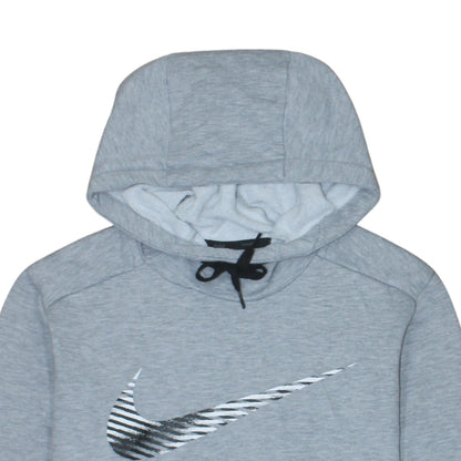 Nike Men's Grey Dri-Fit Pullover Hoodie Size M Sportswear