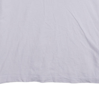 Nike Men's White Small Crew Neck Cotton Sports T-Shirt