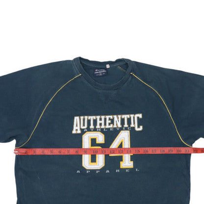 Champion Men's Blue Authentic 64 Graphic Crew Neck Short Sleeve T-Shirt XL