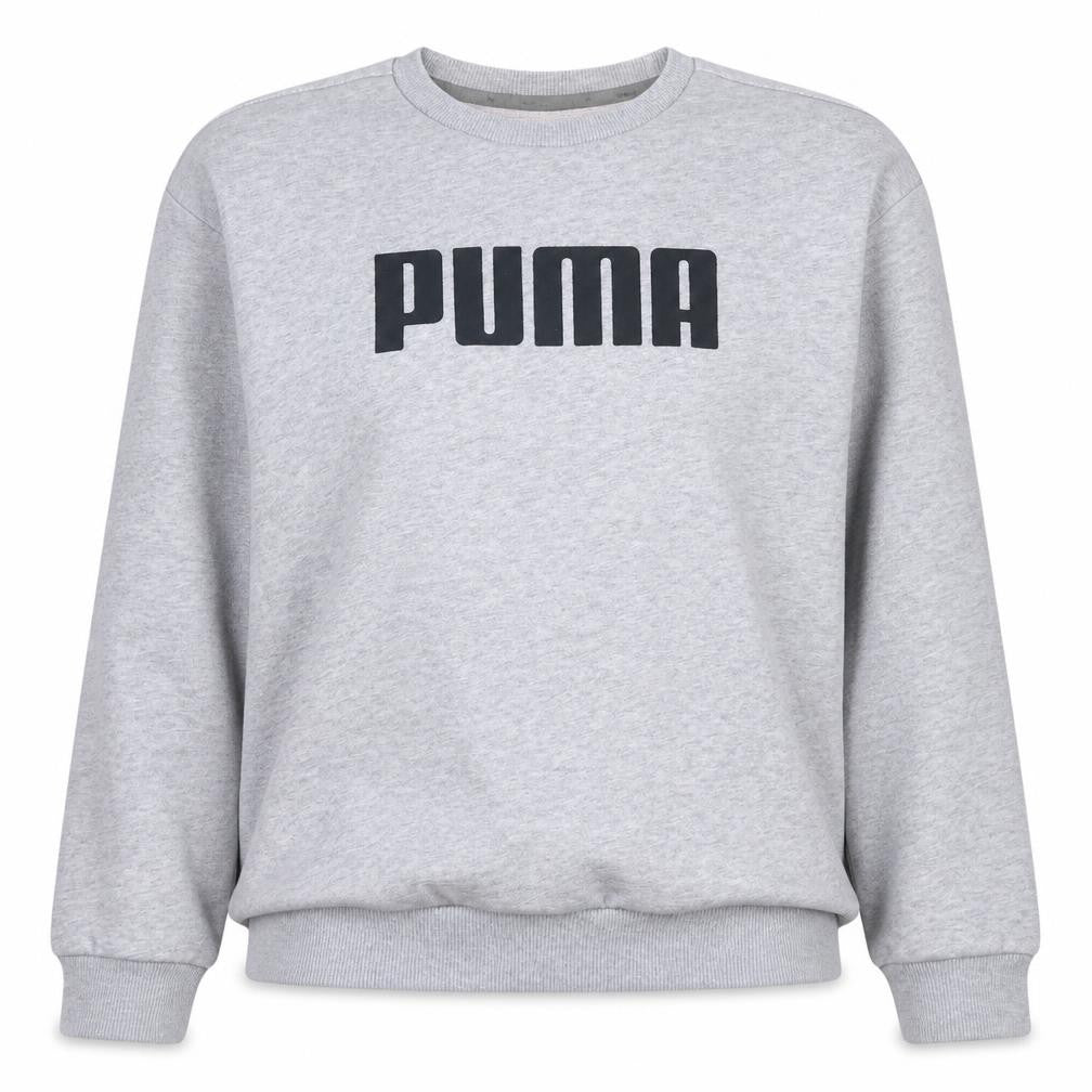 Puma Women Grey Crew Neck Logo Sweatshirt UK 12 M