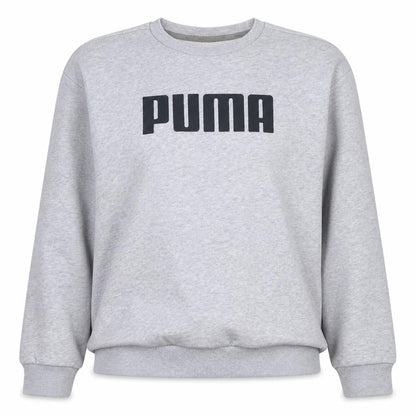 Puma Women Grey Crew Neck Logo Sweatshirt UK 12 M