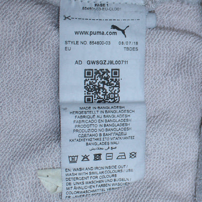 Puma Women Grey Crew Neck Logo Sweatshirt UK 12 M