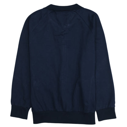 Umbro Women Navy Blue Full Zip Sweatshirt XL Cotton Blend Sportswear