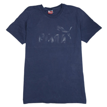 Puma Men's Navy Blue Crew Neck Short Sleeve T-Shirt Size L