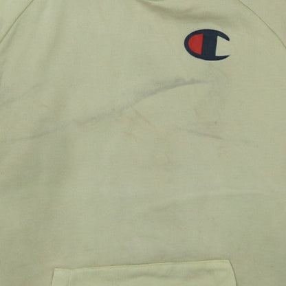 Champion Women's Beige Pullover Hoodie X-Small Logo Print