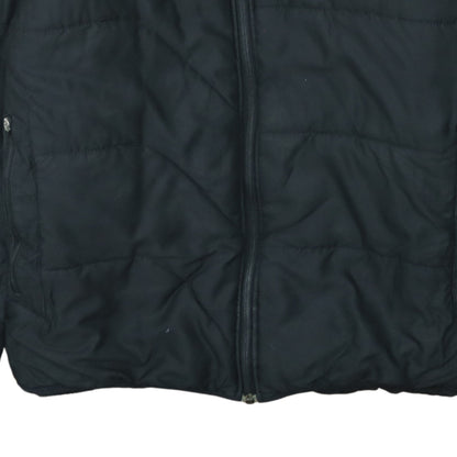 Adidas Men’s Black Hooded Puffer Jacket M Sports Winter Zip Up