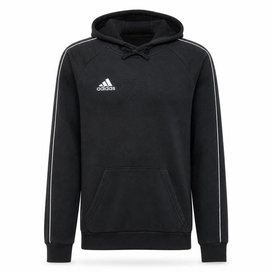 Adidas Men's Black XS Pullover Hoodie Embroidered Logo Sportswear