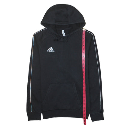 Adidas Men's Black XS Pullover Hoodie Embroidered Logo Sportswear