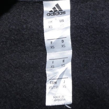 Adidas Men's Black XS Pullover Hoodie Embroidered Logo Sportswear