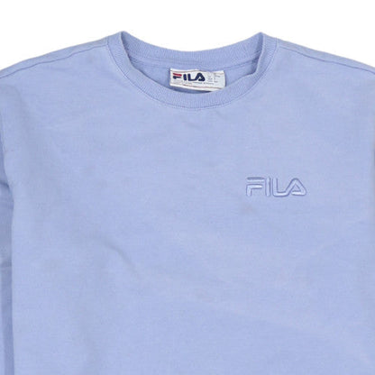 FILA Womens Blue Crew Neck Pullover Sweatshirt Size S