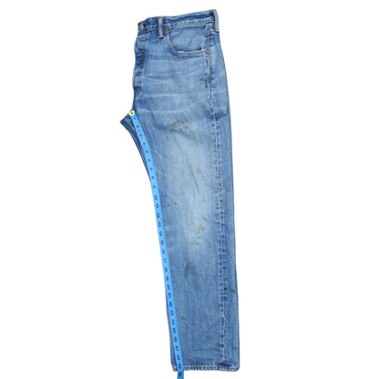 Levi's 501 Men's Blue Light Wash Straight Denim Jeans 34x30