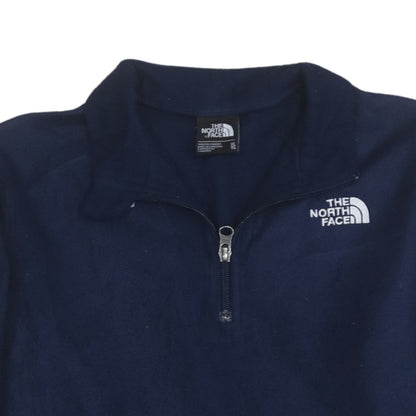 The North Face Boys Blue Fleece Sweatshirt XL 1/4 Zip Pullover Outdoor Warm
