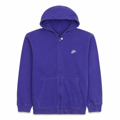 Nike Boys Purple Full Zip Hoodie Size 12-13 Years L Sportswear Cotton