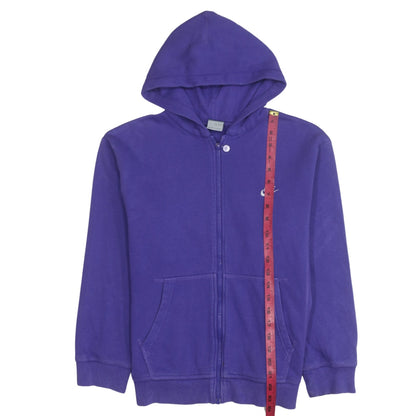 Nike Boys Purple Full Zip Hoodie Size 12-13 Years L Sportswear Cotton